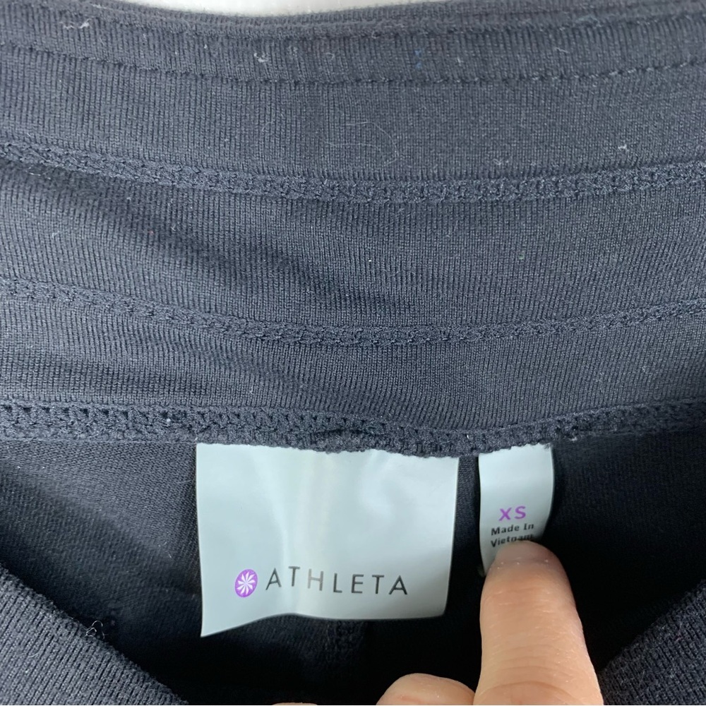 Athleta Straight Leg Pants Black Womens Size XS - Picture 3 of 4